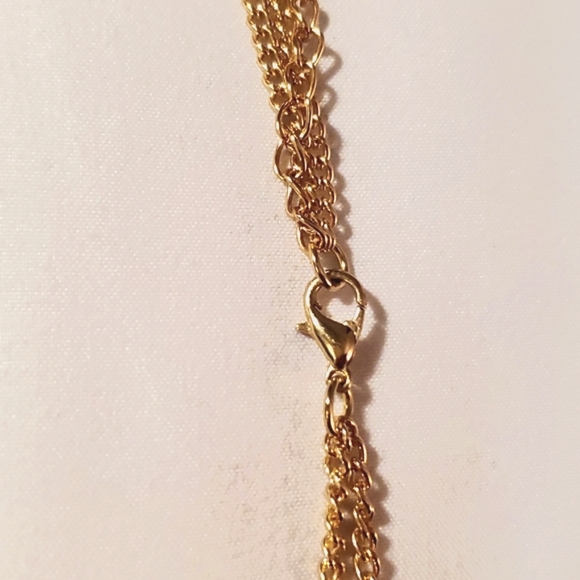 🔻Rose Gold Double Strand Necklace and Earrings Set - Picture 2 of 2